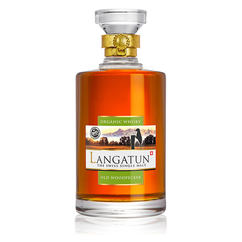 Langatun - Old Woodpecker -  46% - 50cl - Organic Bio - in Karaffe - in Holzbox