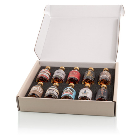 Whisky Box "Swiss Edition" 10x5cl - 44.5% - 50cl - diverse schweizer Whisky's