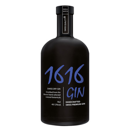 1616 - Gin 1616 - Langatun - 49.12% - 70cl - Swiss Dry Gin - Black Edition