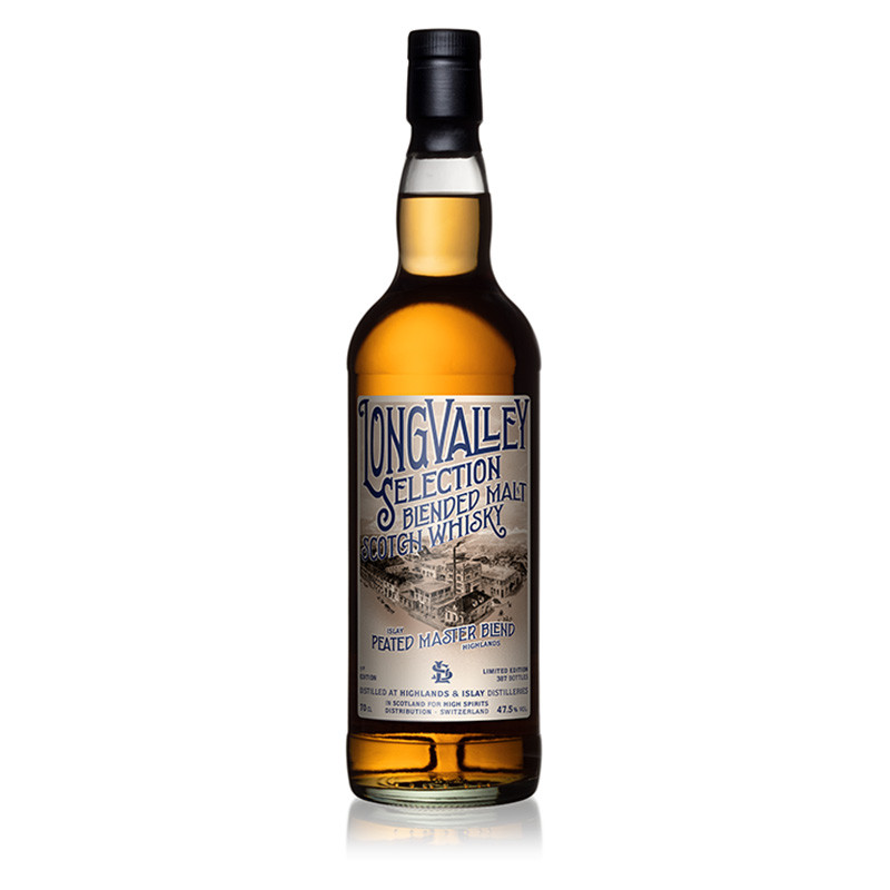 Peated Master Blend - Long Valley - 47.5% - 70cl - 1st Editon  
