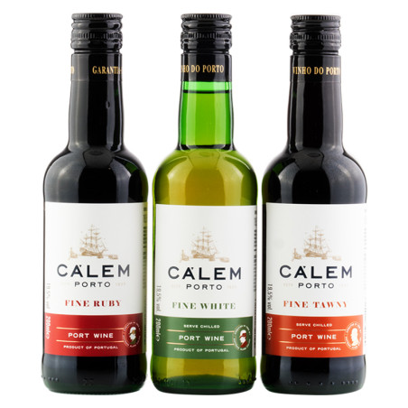 Calem - 3x20cl - 19.5% - 60cl - je 20cl Tawny, Ruby, White
