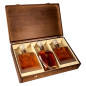 Berta - Set 3x70cl - 43% - 210cl - je 70cl Tre Soli Tre, Roccanivo, Bric del Gaian - in Holzbox