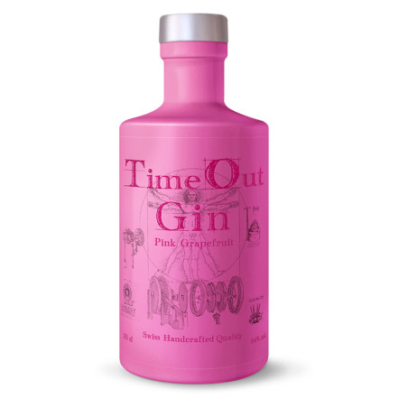 Time Out - Pink Grapefruit Gin - Langatun - 44% - 50cl - Swiss handcrafted Gin
