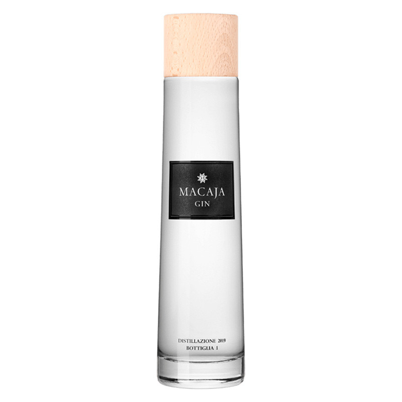 Bocchino - Macaja Gin (1510) - 46.8% - 50cl - in Holzrahmen