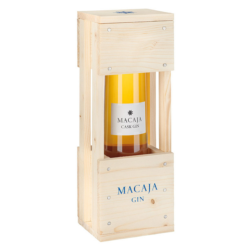 Bocchino - Macaja Cask Gin (1511) - 46.8% - 50cl - in Holzrahmen