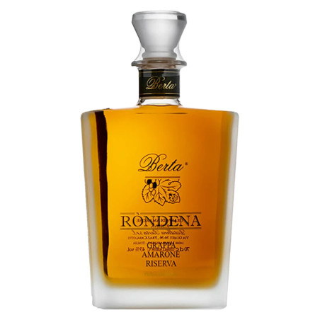 Berta - Grappa Rondena Amarone Riserva - 43% - 70cl - in Holzbox
