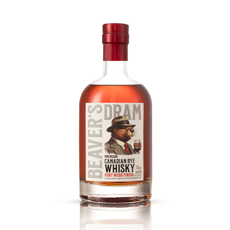 Beaver's Dram - Canadian Rye Whisky- Port Wood Finish 46% - 70cl 