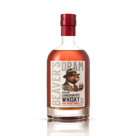 Beaver's Dram - Canadian Rye Whisky- Port Wood Finish 46% - 70cl