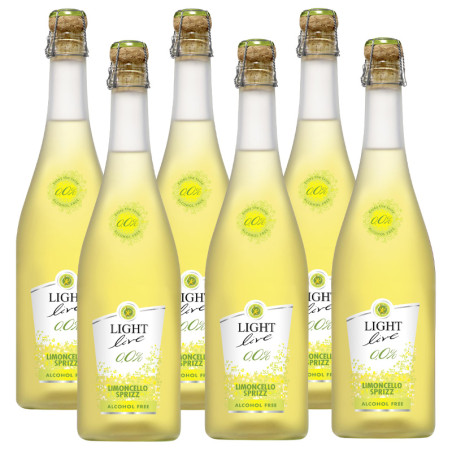 LIGHT Live LIMONCELLO SPRIZZ - 0.0% - 450cl (6er-case a 75cl)