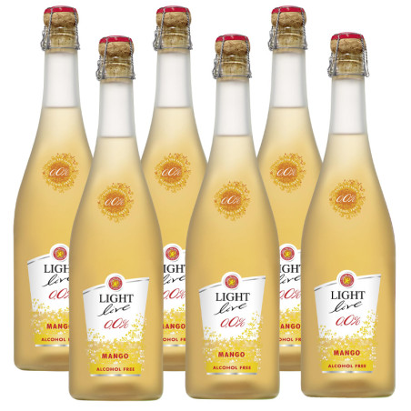 LIGHT Live MANGO - 0.0% - 450cl (6er-case a 75cl)