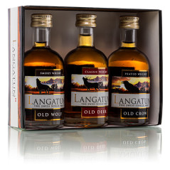 Langatun - Geschenkpackung - 3x 5cl Langatun Whisky - 46% - 15cl - je 5cl Old Deer, Old Crow, Old Wolf