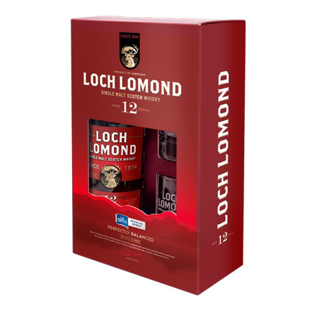 Loch Lomond Single Malt 12y - 46% - 70cl - GP mit 2 glasses
