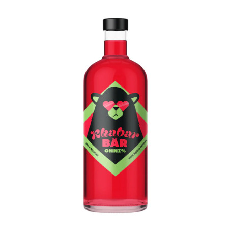 Rhabarbär ohni% - 0% - 70cl - Rhabarber Likör - Alkoholfrei  