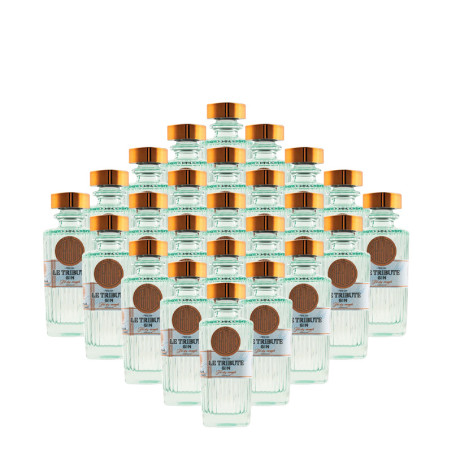Le Tribute - Gin 25x5cl - 43%  -125cl - Set mit 25 Flaschen - Miniatur