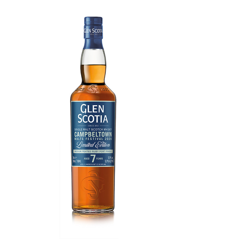 Glen Scotia Single Malt 7y - 53.9% - 70cl - Festival Bottling 2026 - medium peated Ruby Port Finish - Limited Edition 