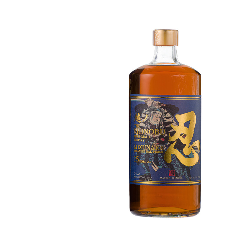 Shinobu Pure Malt - 15y - 43% - 70cl - Mizunara Oak Finish - Japanese Whisky
