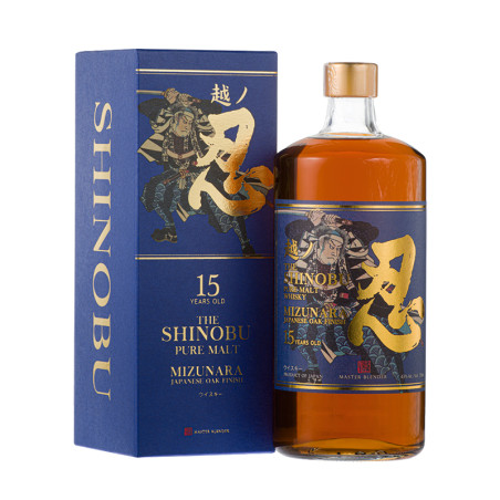 Shinobu Pure Malt - 15y - 43% - 70cl - Mizunara Oak Finish - Japanese Whisky
