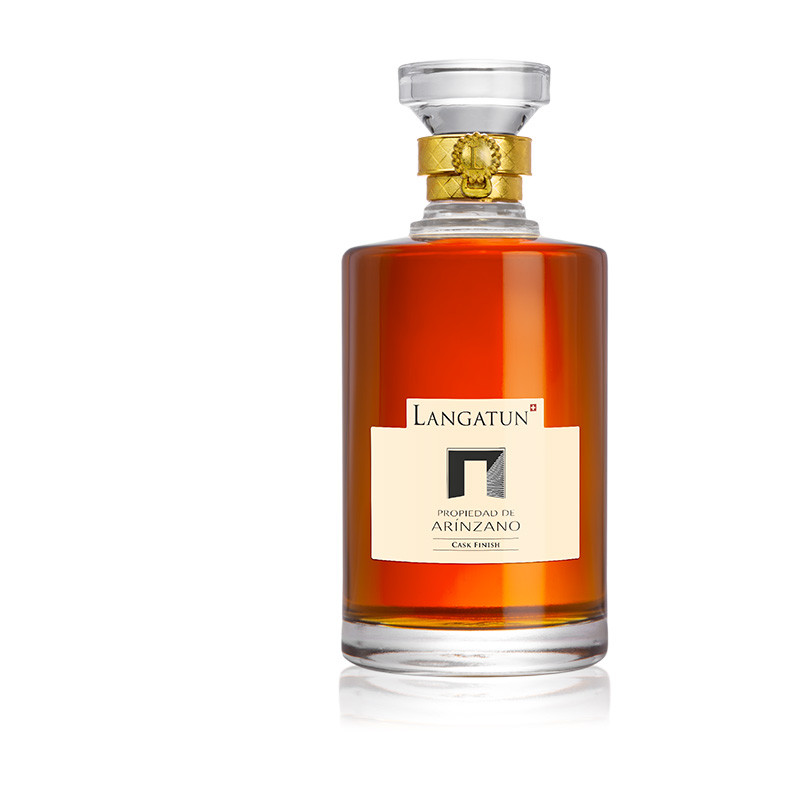 Langatun - Arinzano Blanco Cask Finish 2018 - 49.12% - 50cl - in Karaffe - in Holzbox (Fass No. 353)