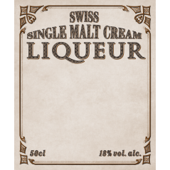 Individual Cream Likör - Swiss Whisky Likör - 18% - 50cl