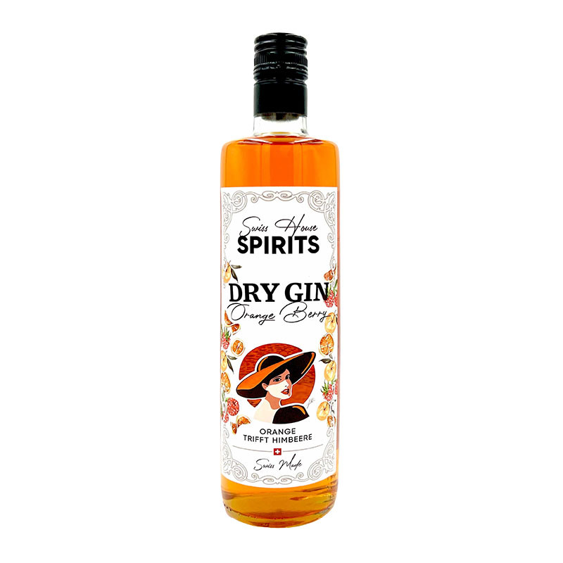 Orange Berry Dry Gin - Swiss House Spirits - 37.5% - 70cl