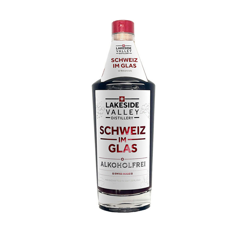 Schweiz im Glas - Gin Alkoholfrei - Lakeside Valley Distillery -  0% - 50cl 