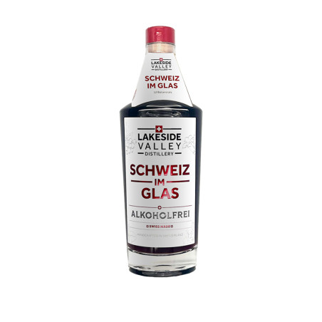 Schweiz im Glas - Gin Alkoholfrei - Lakeside Valley Distillery -  0% - 50cl 