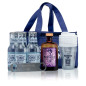 Moustache Gin Tonic Kühltasche - Wild Berry Gin - 43% - 50cl - inkl. 6x 20cl Swiss Tonic mit Becher und Flaschenöffner